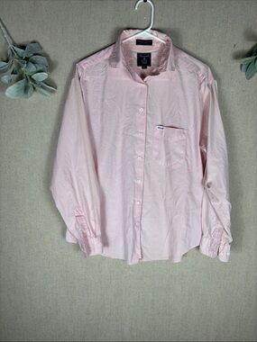 Faconnable > Light Pink Cotton Button-Down Shirt Medium